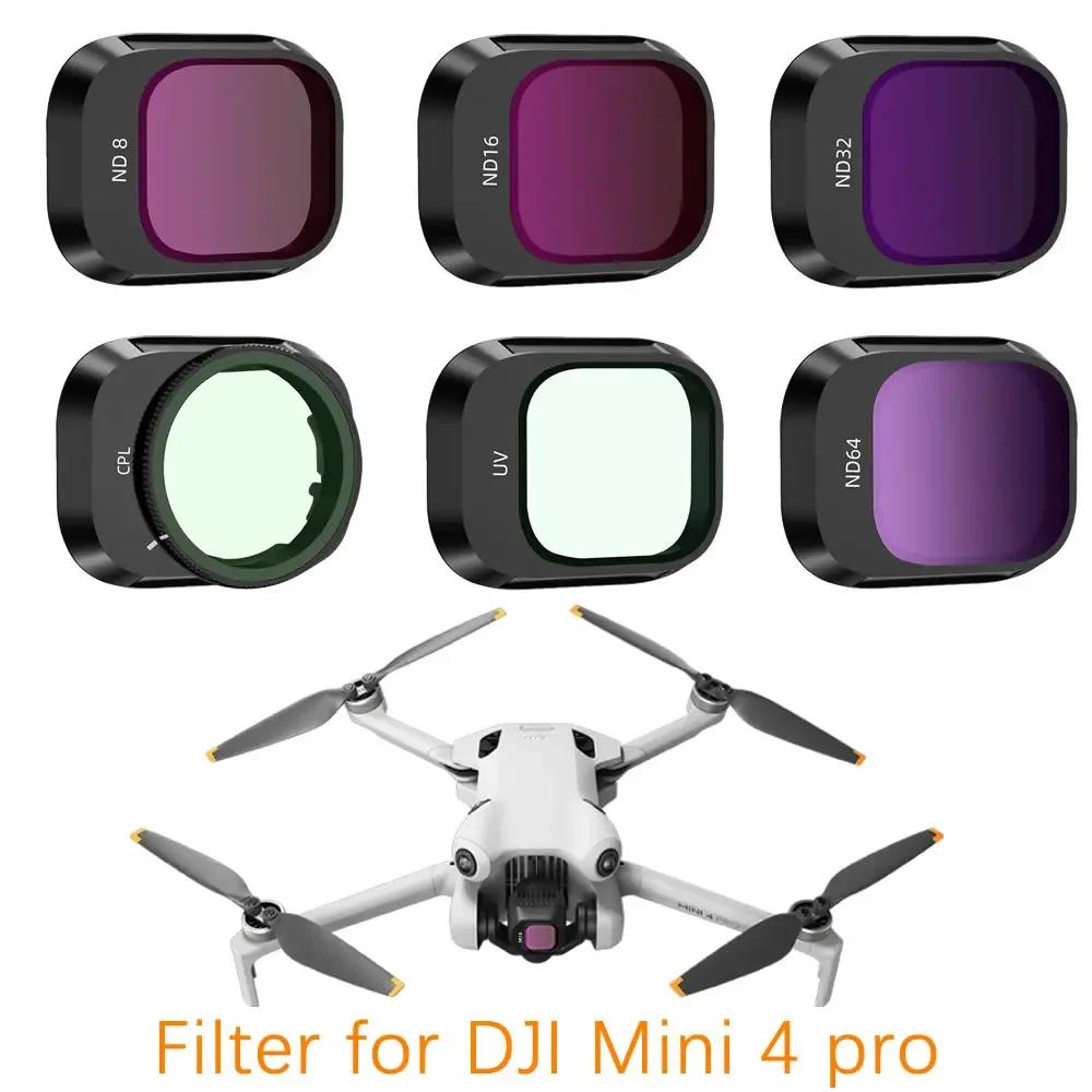 DJI Mini 4 Pro  ˷̴ ձ  Ʈ, ī޶  , ND8, 16, 32/64 CPL , Nd  ׼